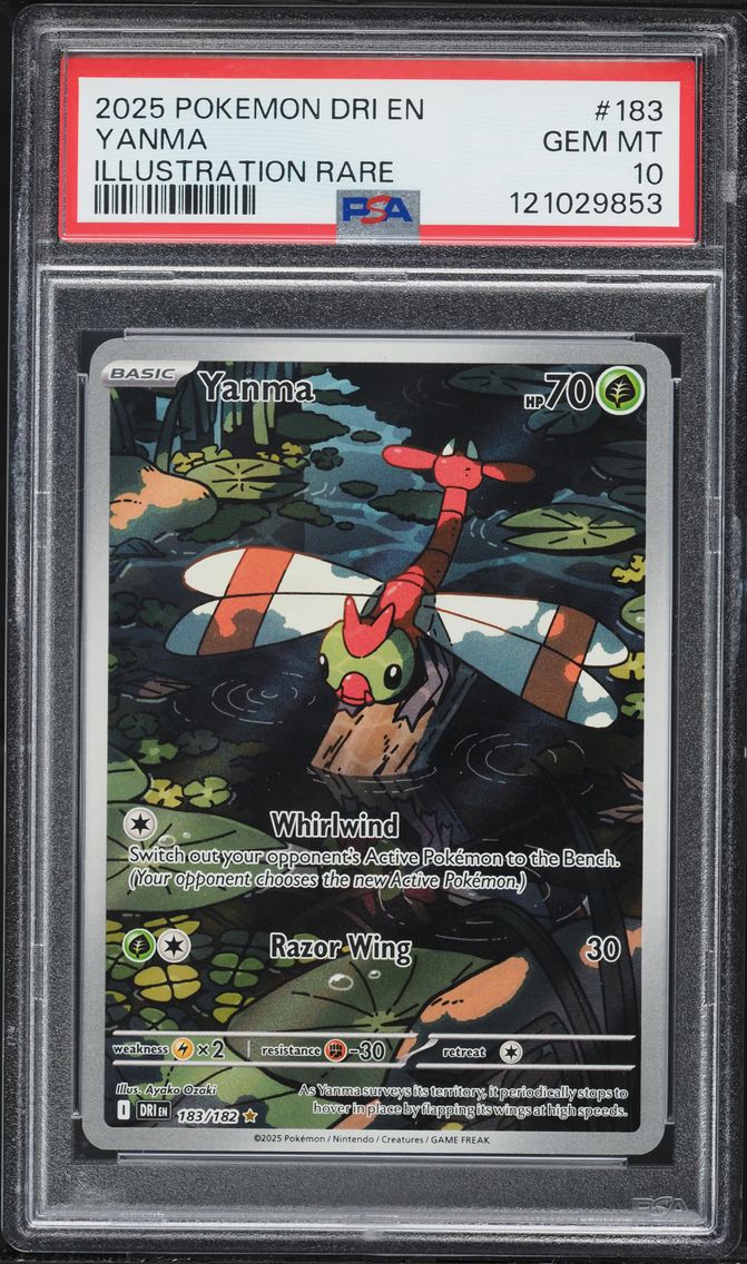 2025 #183 Yanma PSA 10 Dri EN-Destined Rivals Pokemon